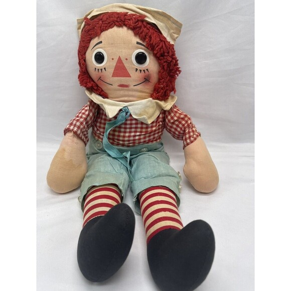 Vintage Knickerbocker 1970s Raggedy Andy Doll 14” Super Rare - Picture 12 of 15